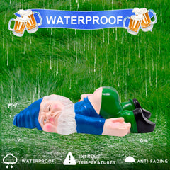 Funny Drunk Garden Gnomes Outdoor Creative Gnomes Statues Garden Gnome Crafts Garden Decor Funny Resin Statues