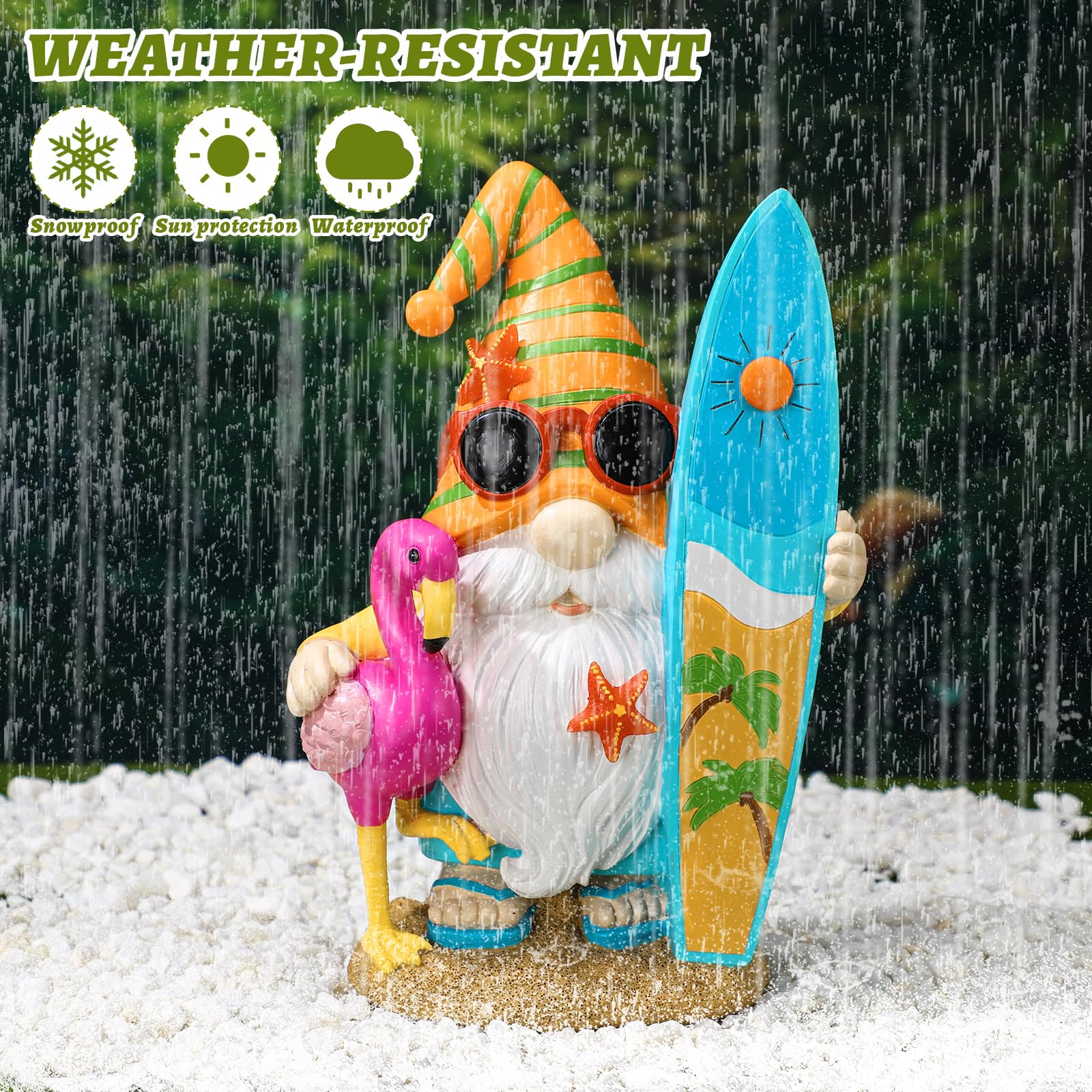 Baquler - Solar Hanging Lantern Outdoor Snowman Snowman Gnome Decor for Garden Yard Porch Christmas Summer Party Gift