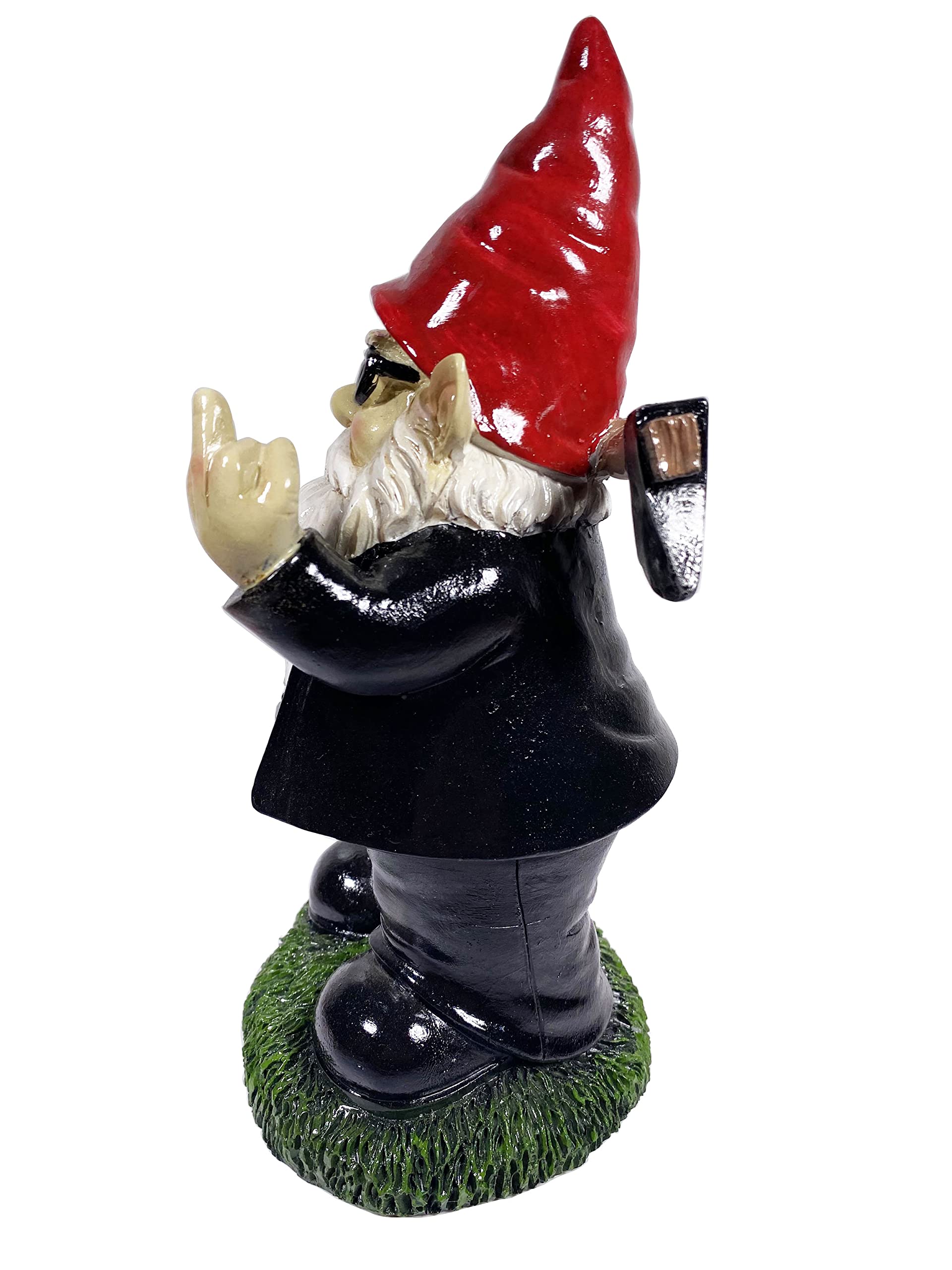 Garden Gnome,MIMACHI Garden Gnome with Axe 10" Tall, Garden Gnomes Outdoor Funny, Gangster Gnome Statue Garden Axe Funny Garden Decoration for Lawn Yard Patio