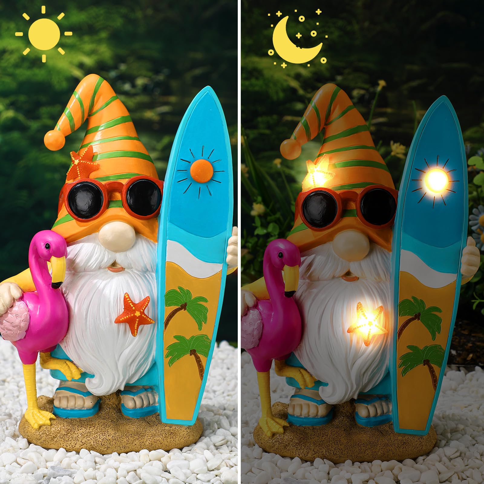 Baquler - Solar Hanging Lantern Outdoor Snowman Snowman Gnome Decor for Garden Yard Porch Christmas Summer Party Gift