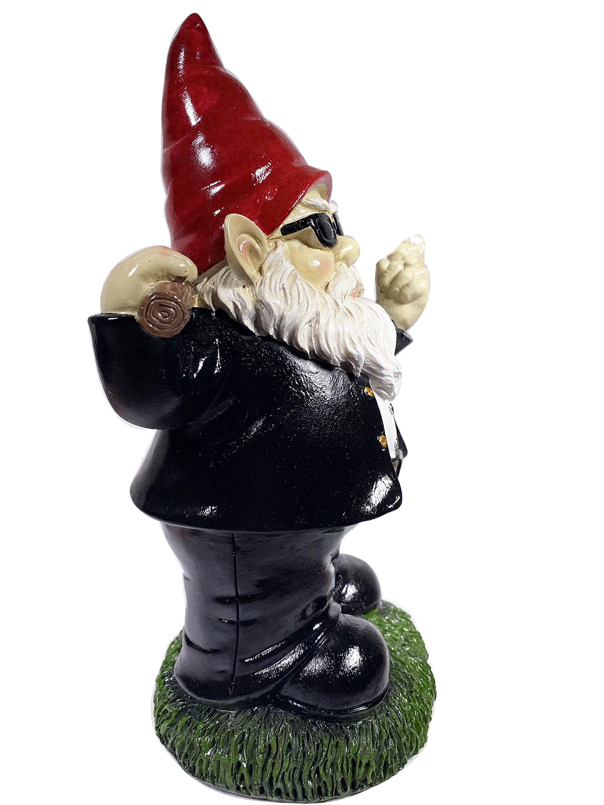 Garden Gnome,MIMACHI Garden Gnome with Axe 10" Tall, Garden Gnomes Outdoor Funny, Gangster Gnome Statue Garden Axe Funny Garden Decoration for Lawn Yard Patio
