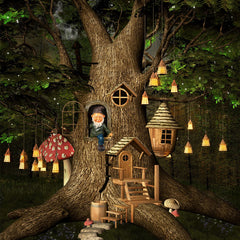 Thyle 4 Pieces Garden Gnomes Outdoor Tree Hugger Gnome Fairy Statue Elf Out The Door Resin Figurine Hanging Ladder Decoration Tree Faces Decor Outdoor for Patio Yard Lawn