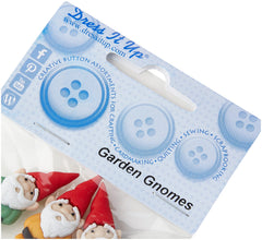 Dress it Up Button Garden Gnomes 39 x 16 mm 3 pcs. Multicolour, Multi-Colour, 10 x 8 x 1 cm