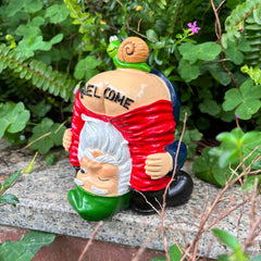 Yaoemei Bare Buttocks Welcome Garden Gnome Statue, Funny Naughty Gnomes Welcome Dwarf Garden Sculpture Decor, Home Indoor Outdoor Patio Yard Lawn Porch Decor, Ornaments Gifts