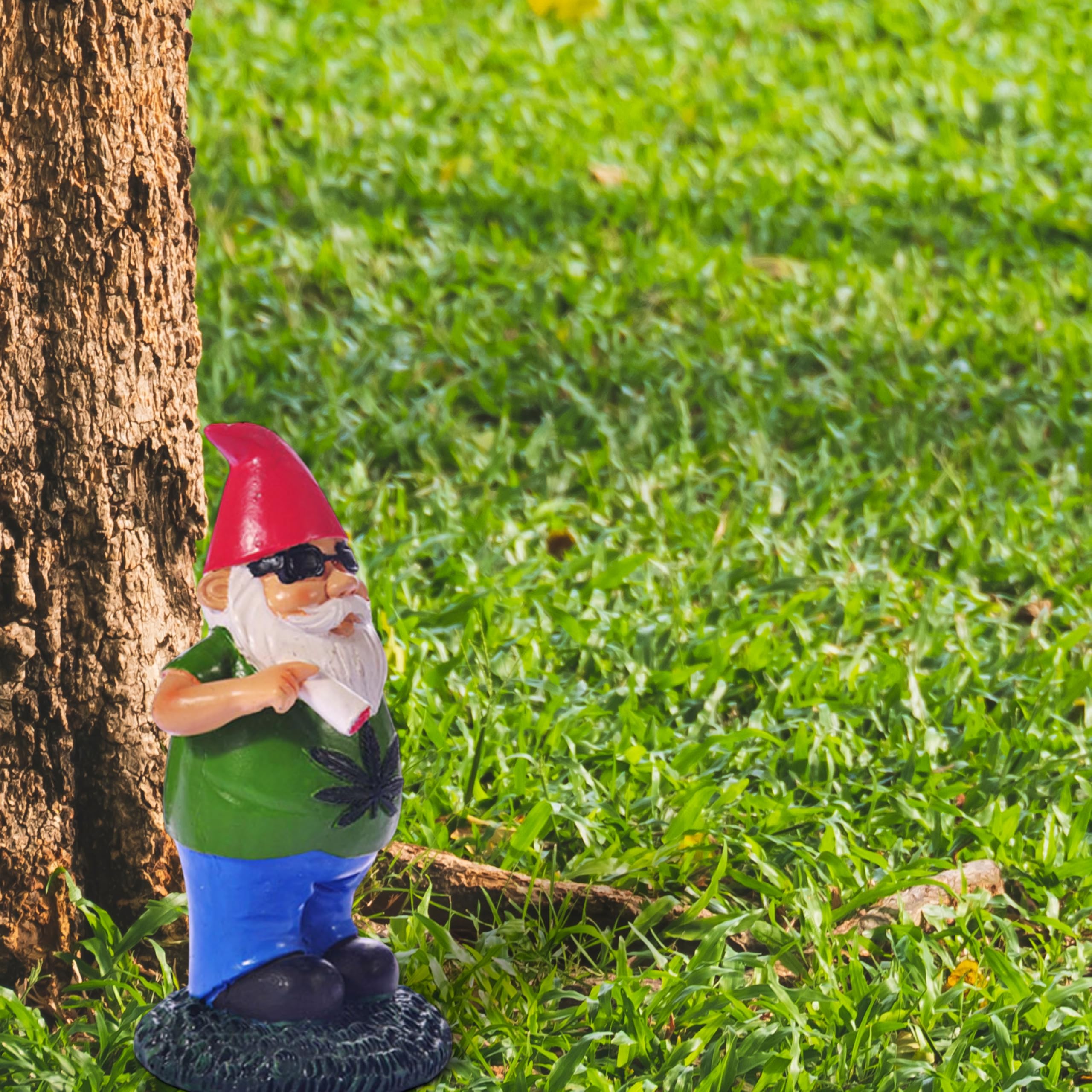 Homedy Crafts Naughty Gnome Smoking Weed Statue (Smoke Weed)