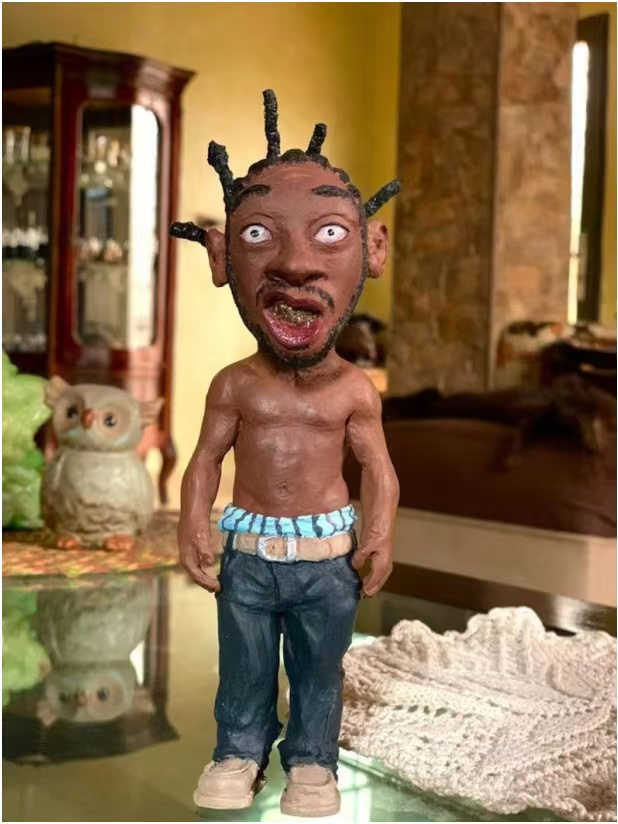 Classic Boxer Character Sculpture